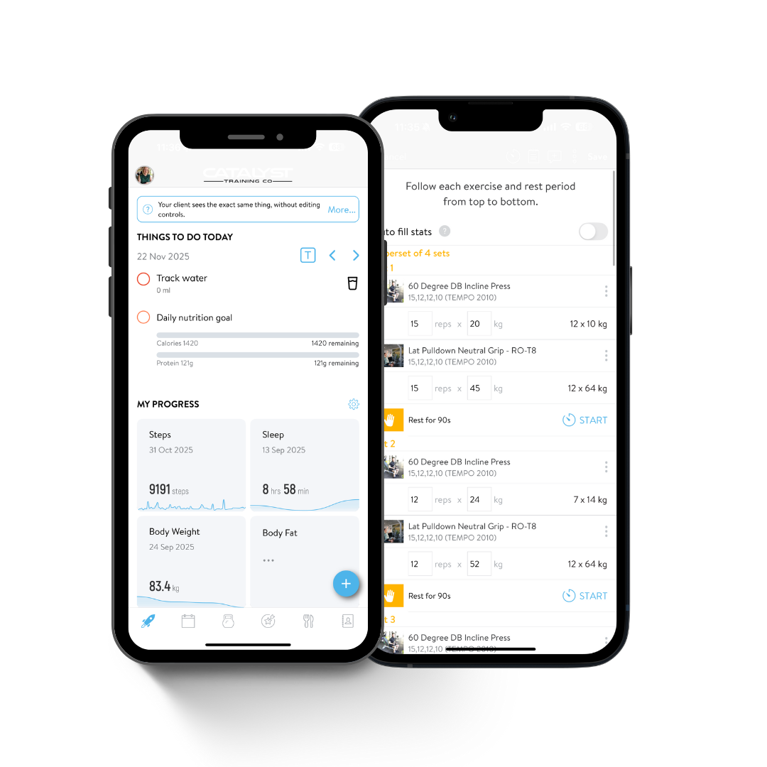 Catalyst online personal training app