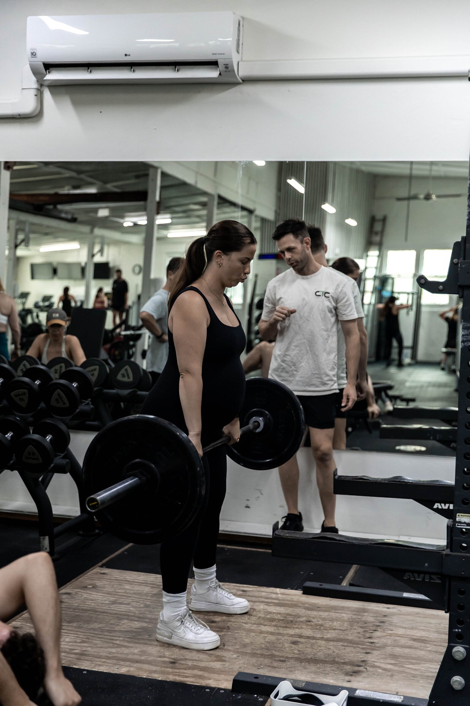 Ariella training during pregnancy at Catalyst Training Co