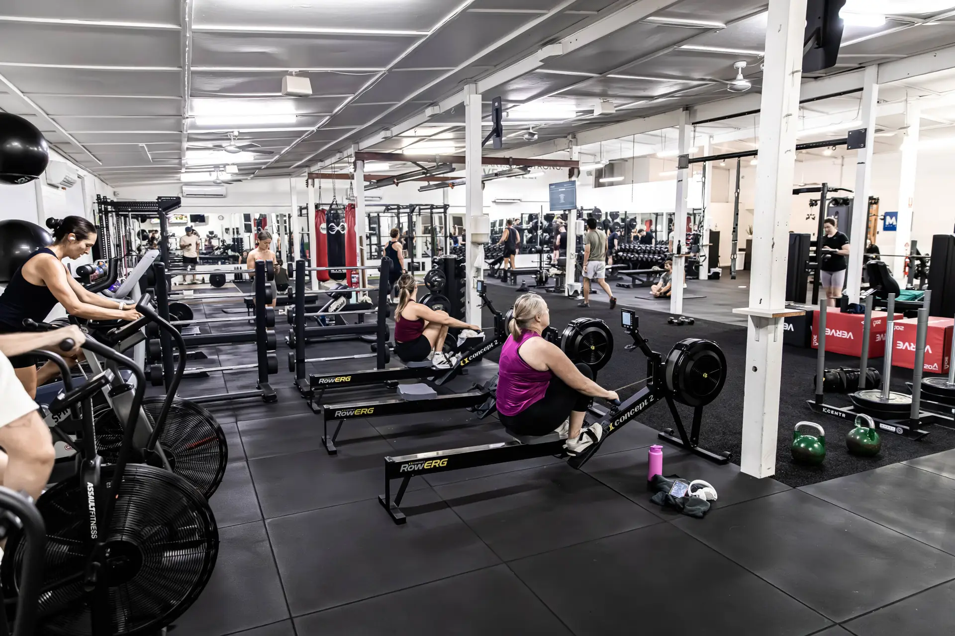 A member training in open gym at Catalyst Training Co Randwick