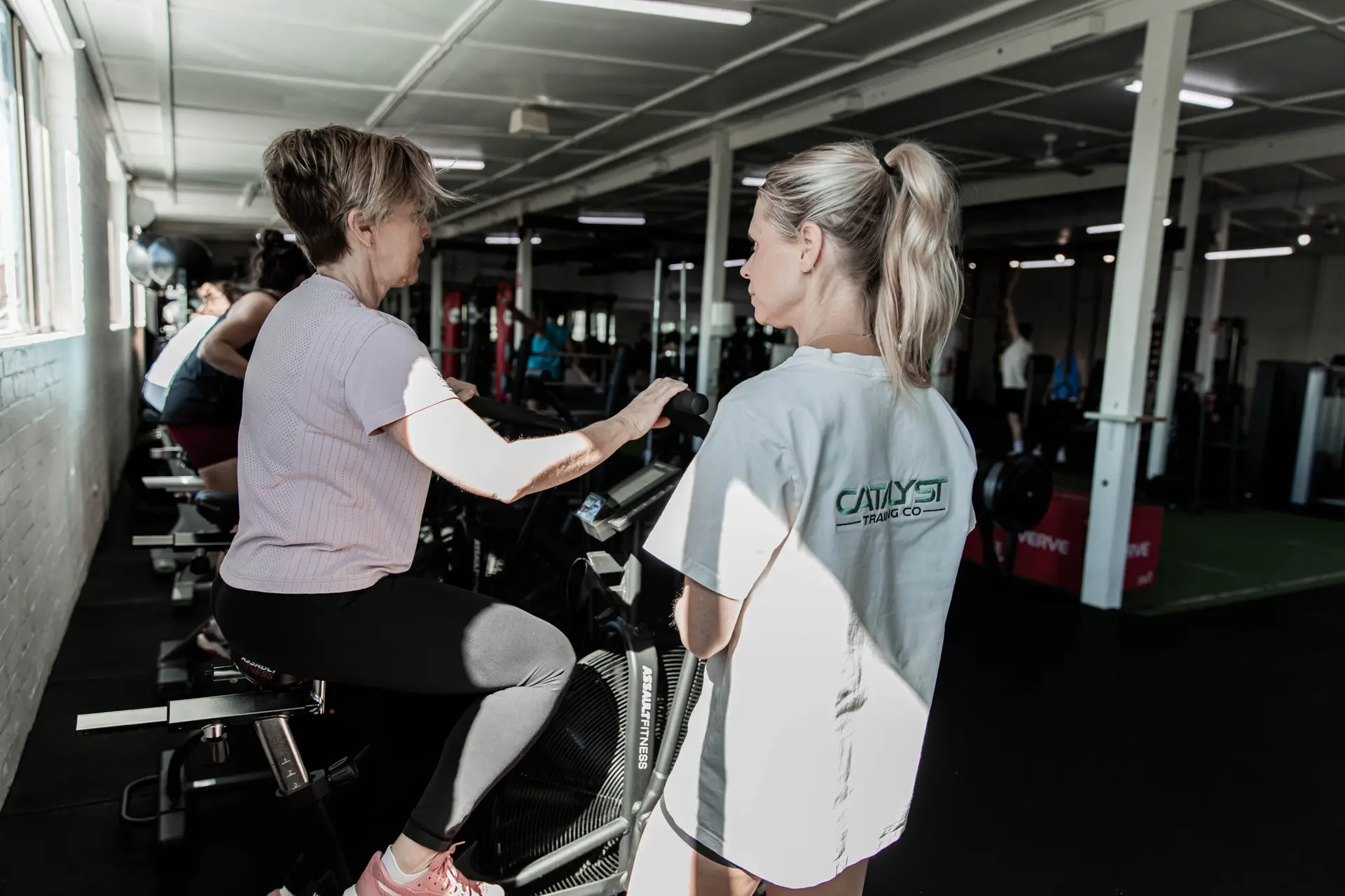 A coach working one to one with a client