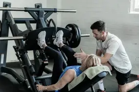 JJ Coutts coaching a personal training client at Catalyst Training Co Randwick